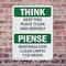 Signmission Safety Culture Sign, 7 in Width, Plastic, Rectangle, Bilingual OS-2PACK-TS-P-710-L-11839 - alternate 5